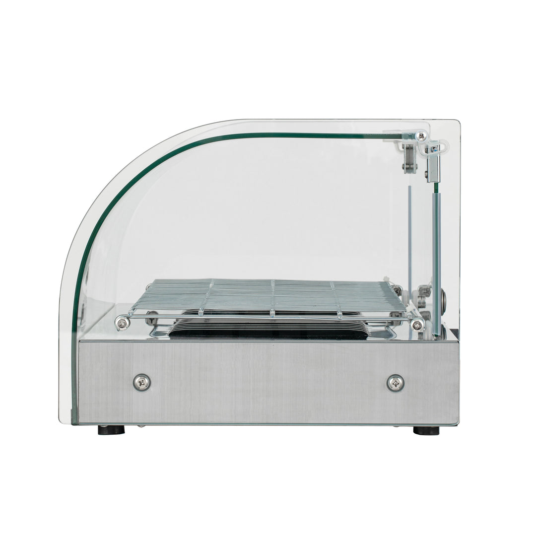 KRD Curved Front Heated Display Case 25 Litres Countertop XCR25L