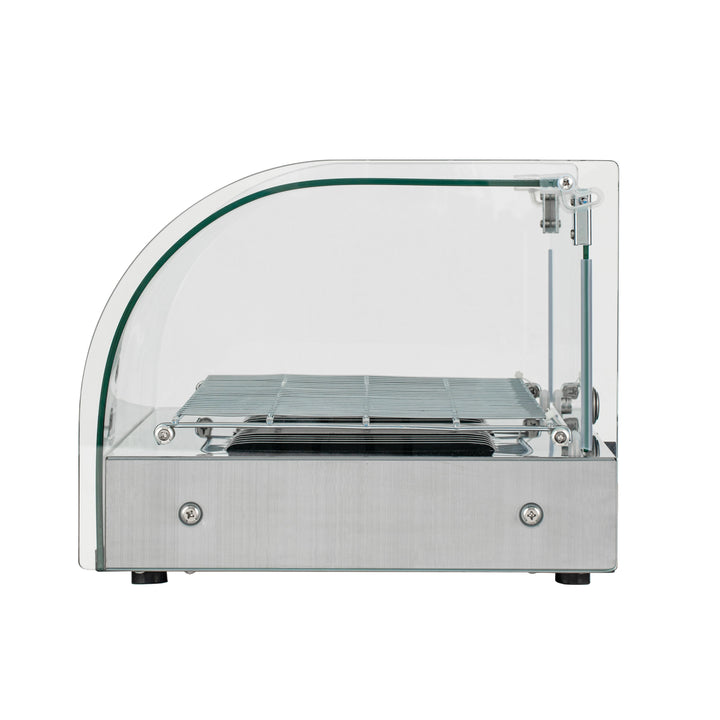 KRD Curved Front Heated Display Case 25 Litres Countertop XCR25L