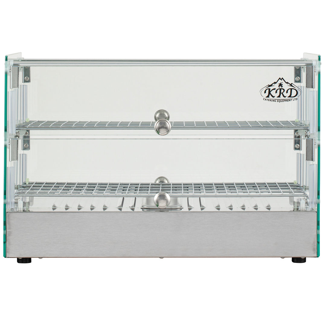 KRD 2 Tier Grab & Go Countertop Heated Display Cabinet 50 Litres 55cm