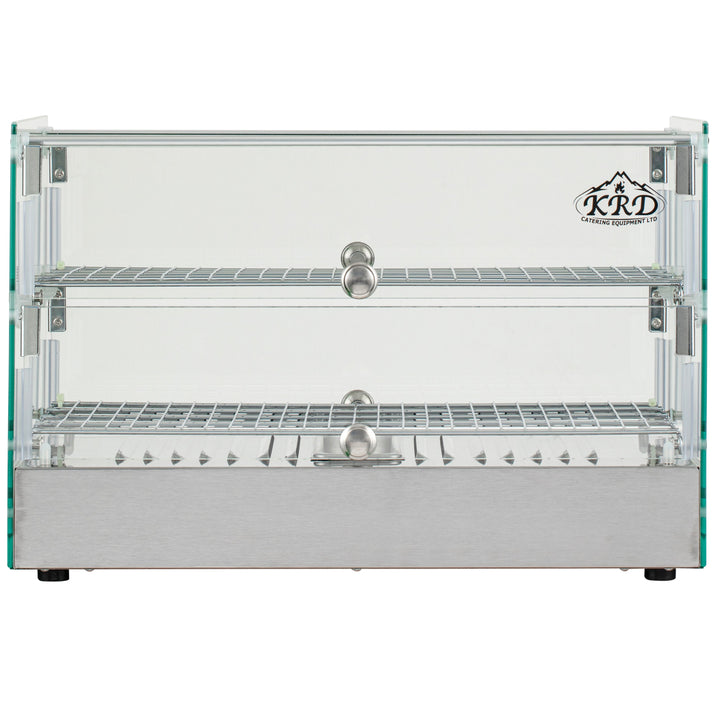 KRD 2 Tier Grab & Go Countertop Heated Display Cabinet 50 Litres 55cm