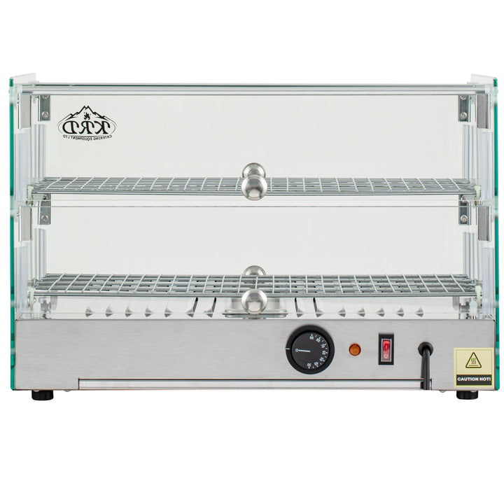 KRD 2 Tier Grab & Go Countertop Heated Display Cabinet 50 Litres 55cm