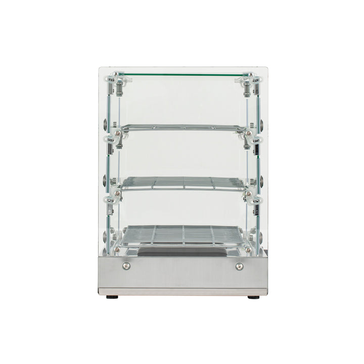 KRD Countertop 3 Tier Heated Display Cabinet 65 Litres Stainless Steel XCR65L