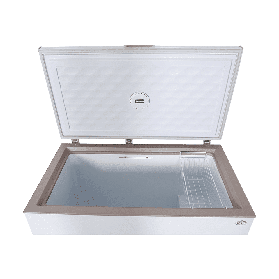 KRD Commercial Chest Freezer 278 Litres Solid Lid 1115x653x835mm White BD-299k