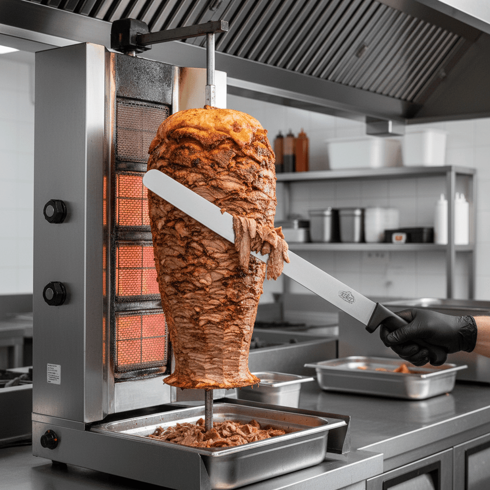 KRD Straight Edge Doner Kebab Knife 630mm Stainless Steel 313L7
