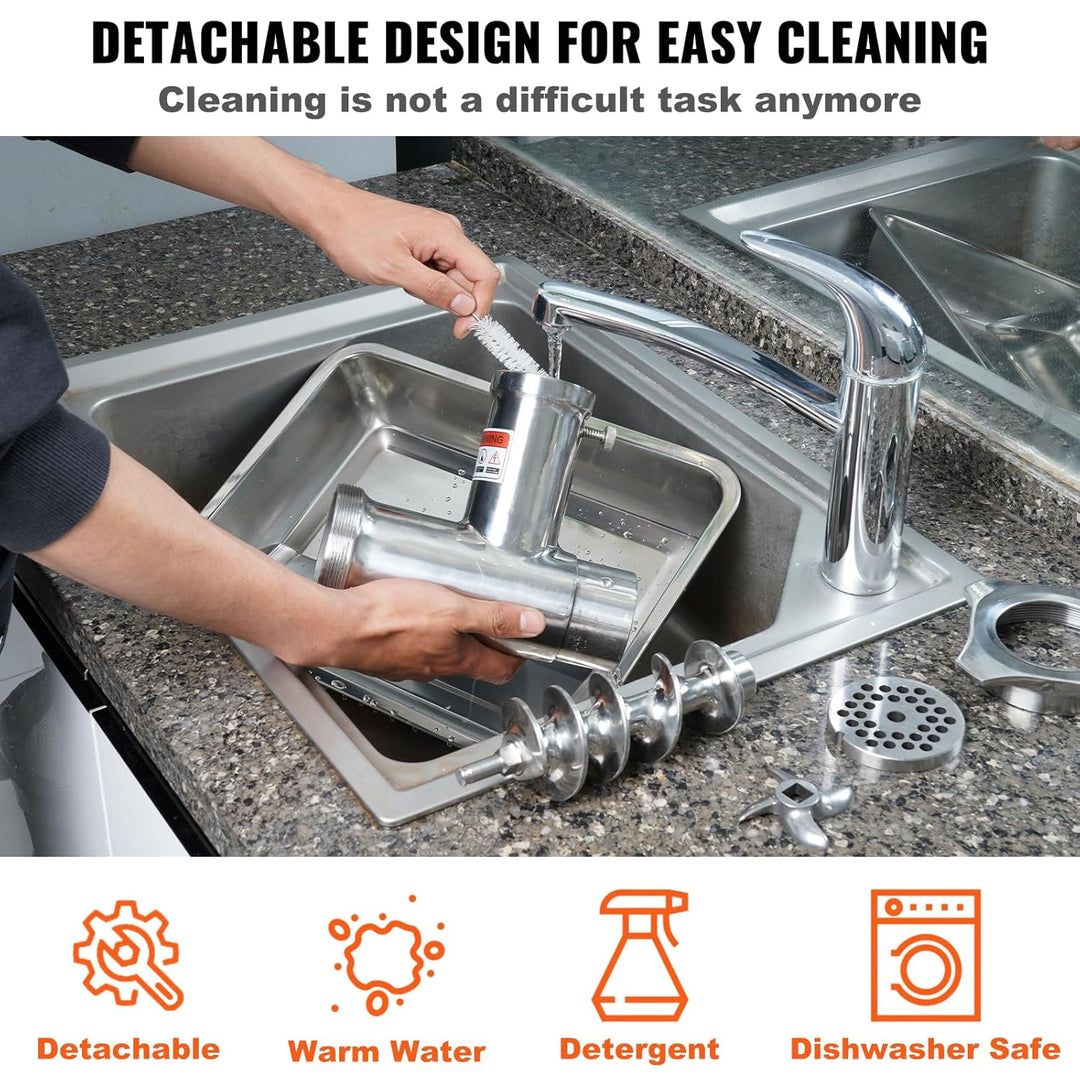 KRD Professional Meat Mincer 240kg/hr Stainless steel KR22