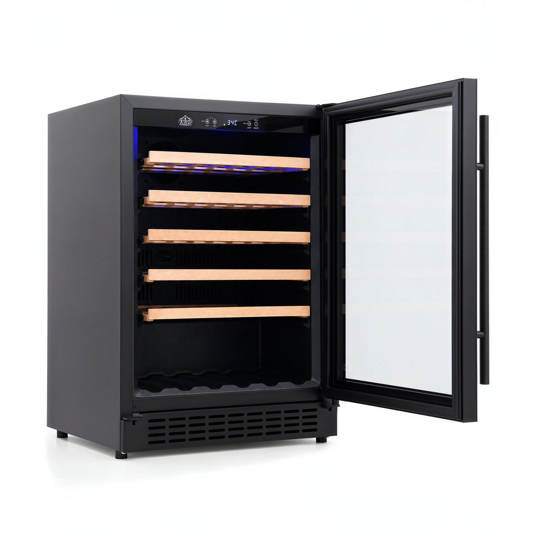 KRD Commercial Wine cooler 90W Single temperature zone KWC118S