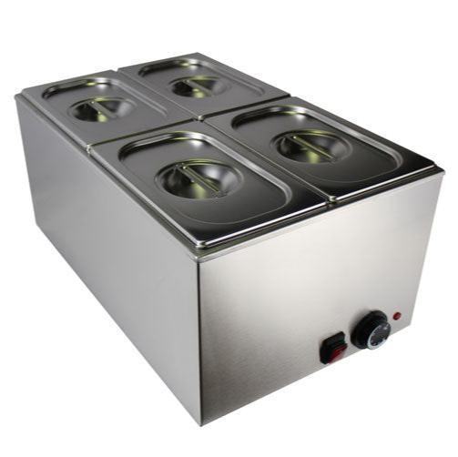 Infernus Commercial Electric Bain Marie 4x GN 1/4 Pans