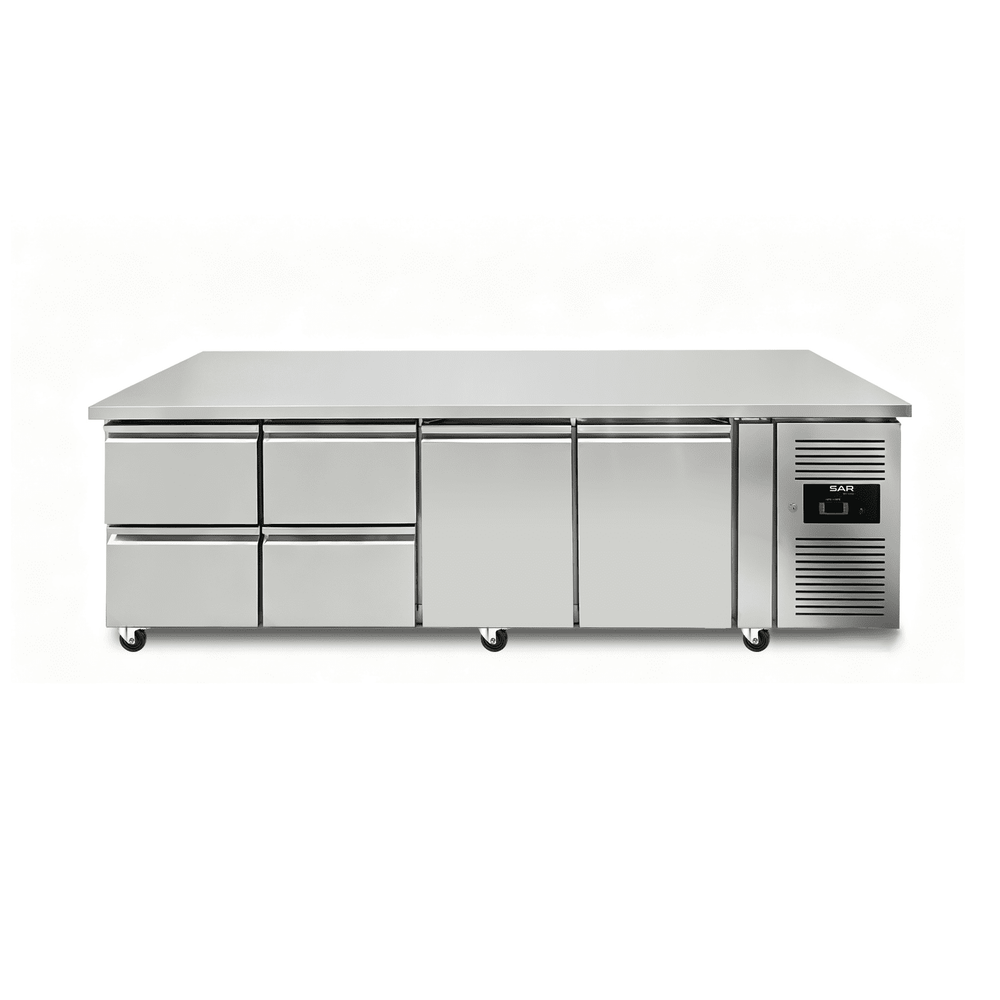 KRD Commercial Refrigerated Counter 4 Door 700mm Depth THP4140TN
