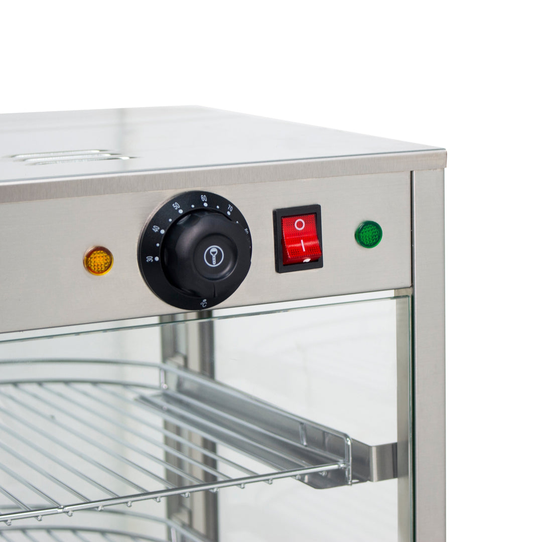 KRD Commercial Egg Tart &amp; Hot Food Warming Showcase 0.8kW KR-1P-T