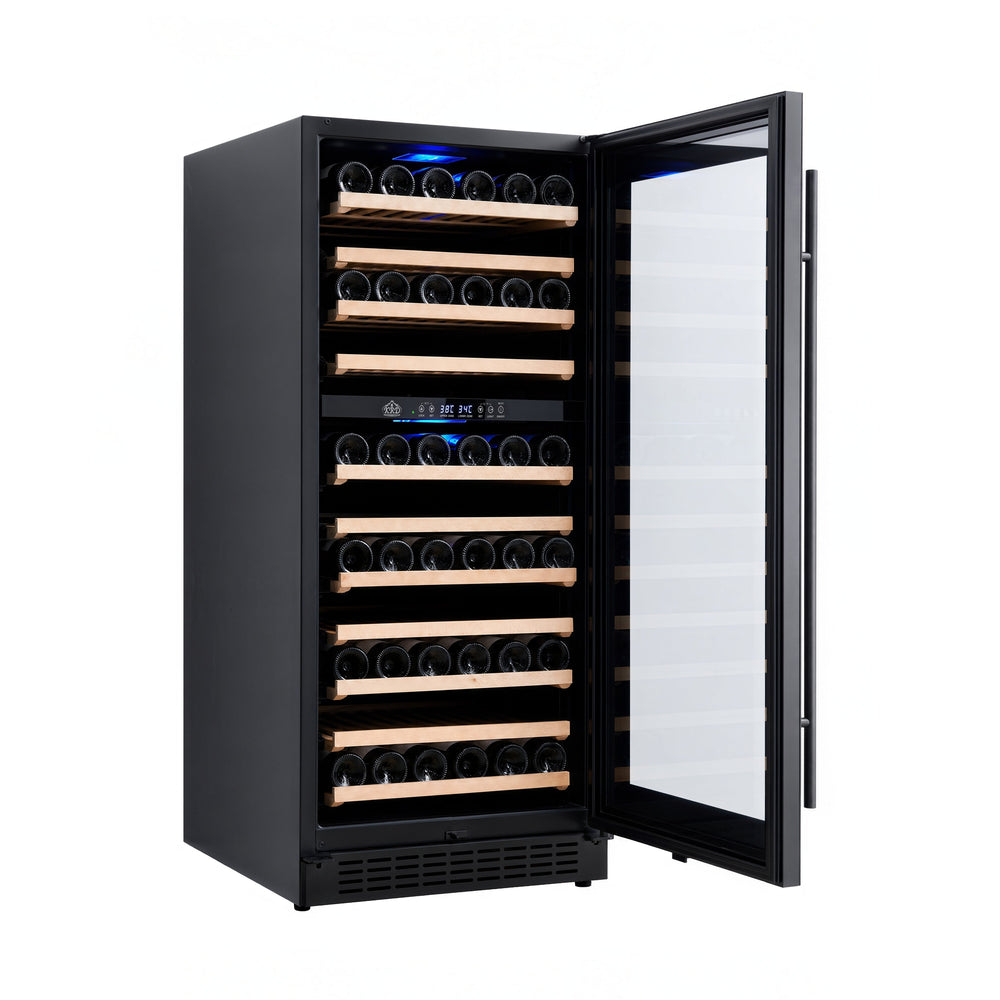 KRD Commercial Wine cooler 160W Dual temperature zone KWC280
