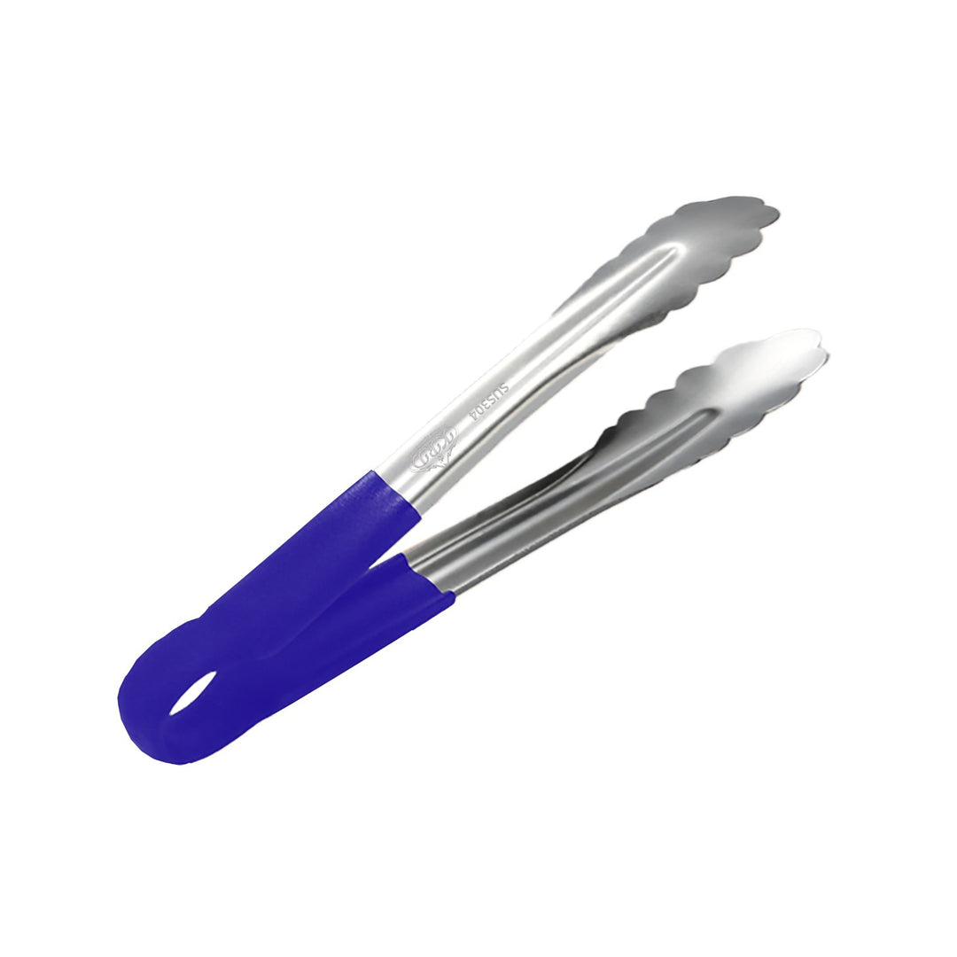 KRD Colour Coded Utility Serving Tongs clip 9" 220mm SS304