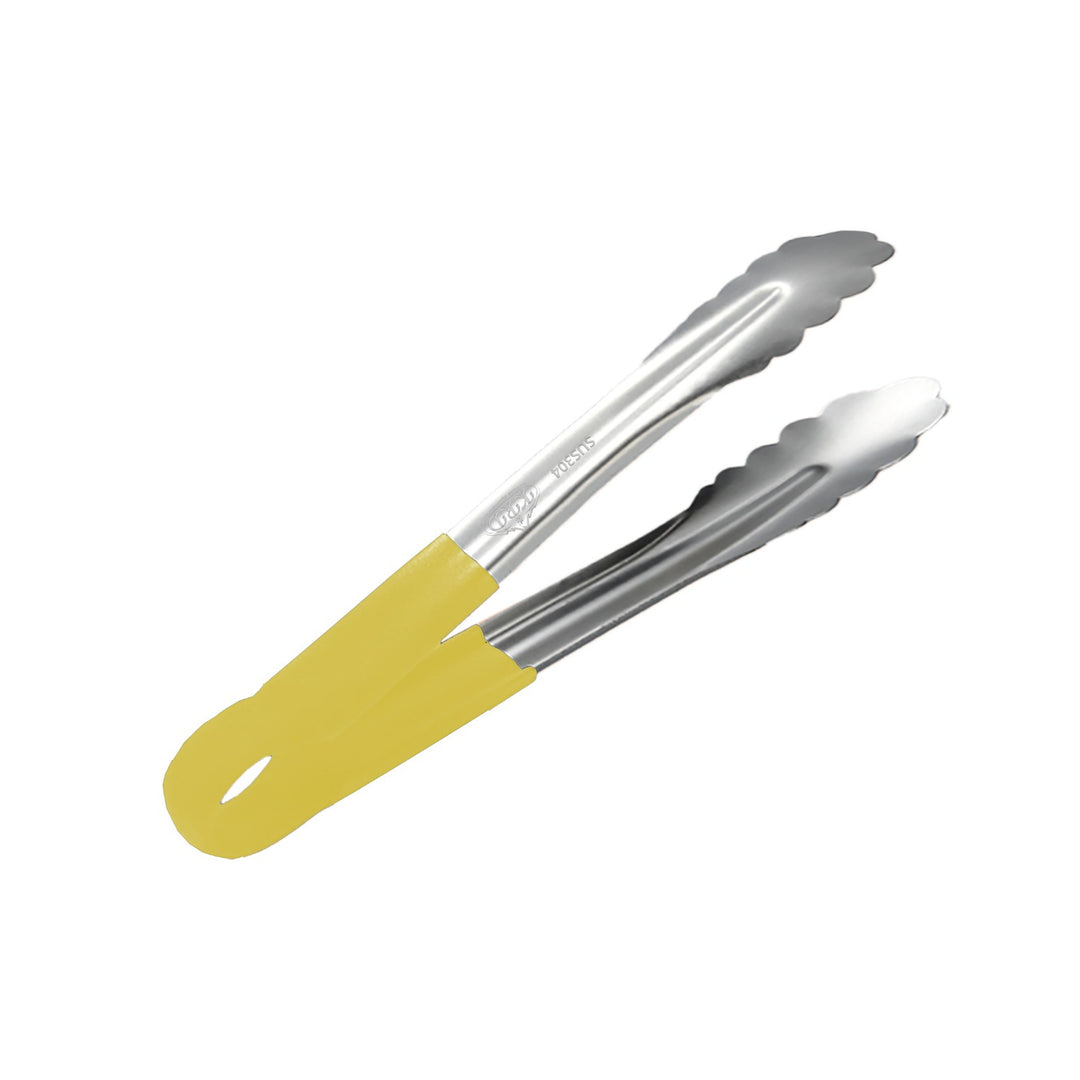 KRD Colour Coded Utility Serving Tongs clip 9" 220mm SS304