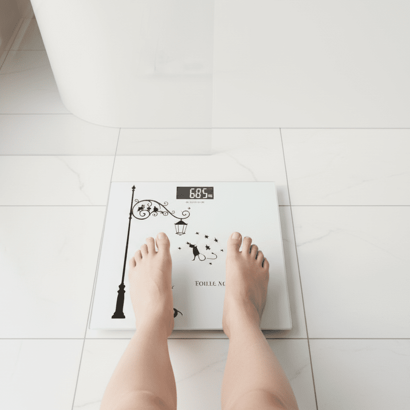 KRD Digital Glass Bathroom Weighing Scale 180kg/100g LCD ACS-2015K