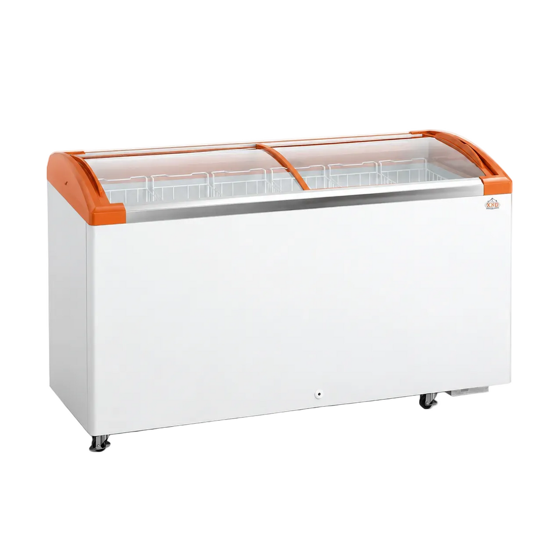 KRD Commercial Display Chest freezer Curved Sliding glass lid 536 litres KR4-536