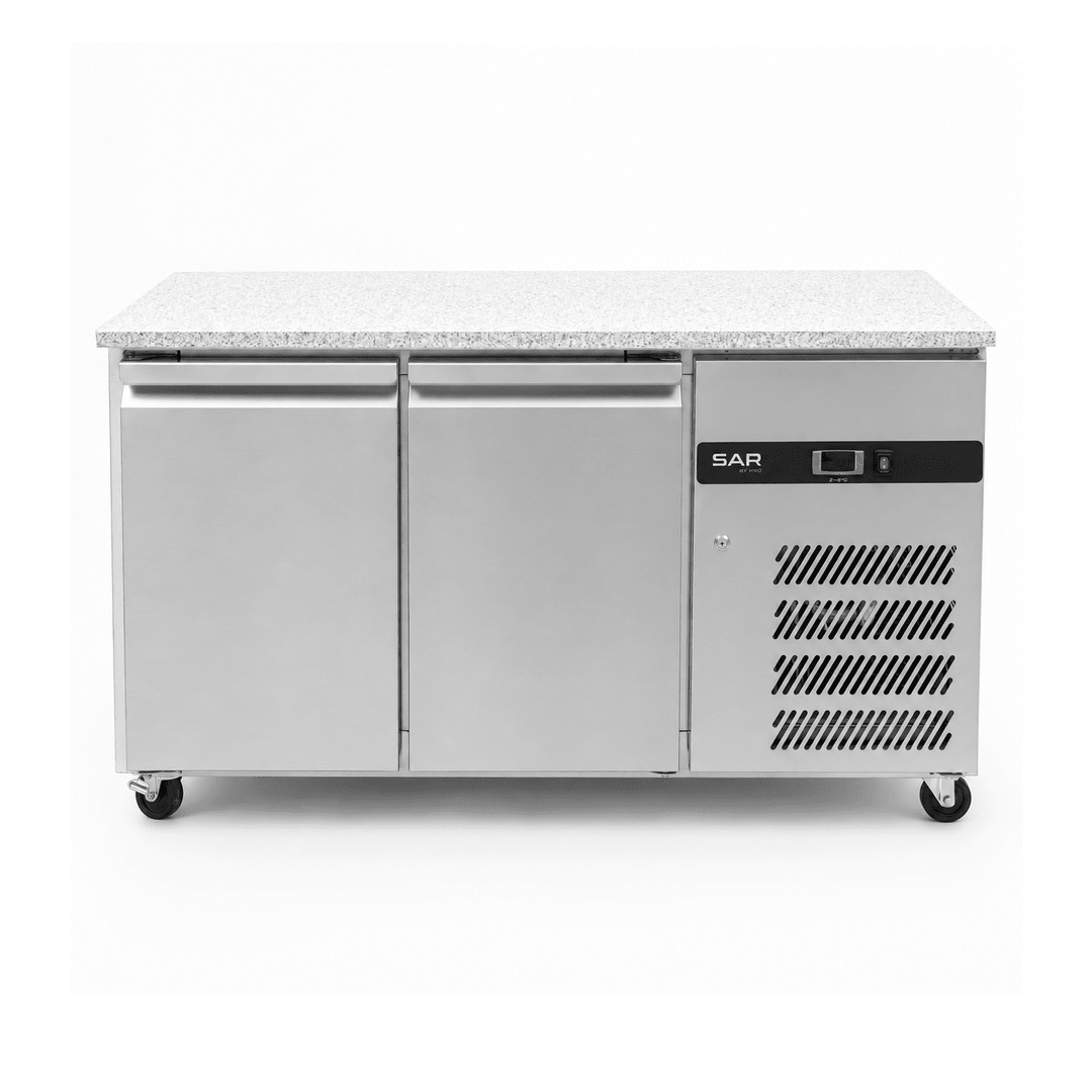 KRD Refrigerated Counter with Marble top 2 doors Depth 700mm GZ2100TN