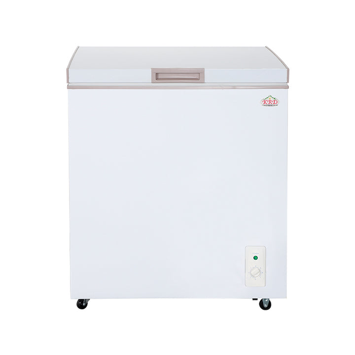 KRD Commercial Chest Freezer 144 Litres Solid Lid 710x540x835mm White BD-155k