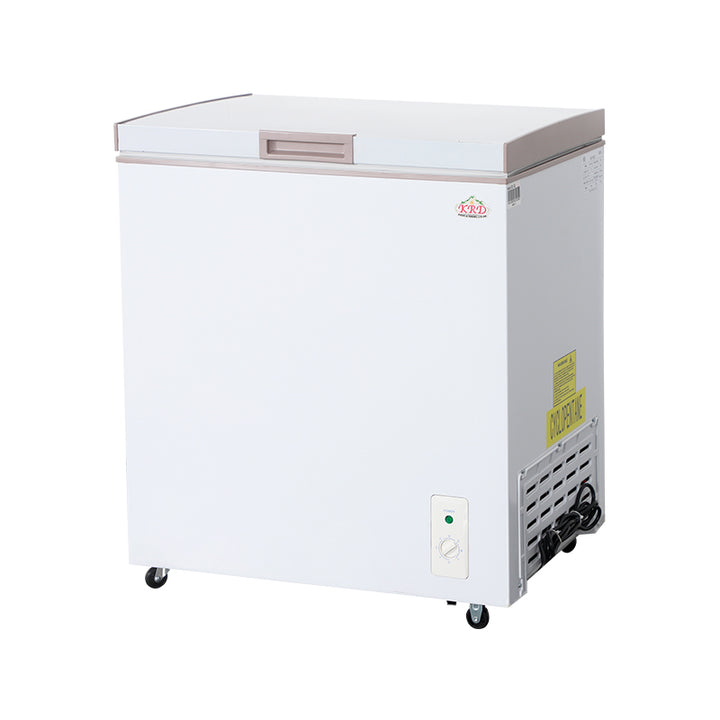 KRD Commercial Chest Freezer 144 Litres Solid Lid 710x540x835mm White BD-155k
