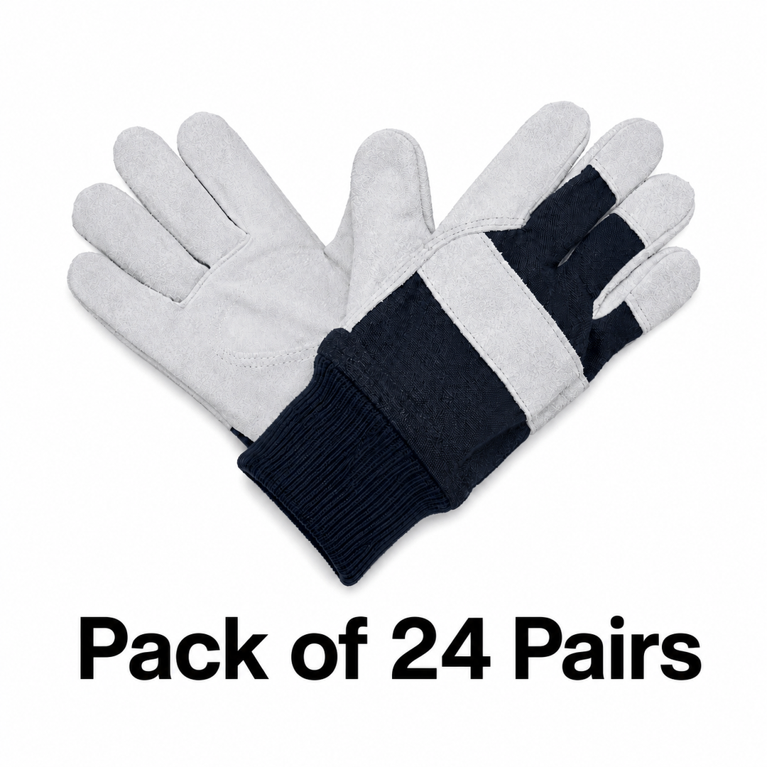 Liscombe 569L Chrome Leather Palm Work Gloves Size 7 - 24 Pairs