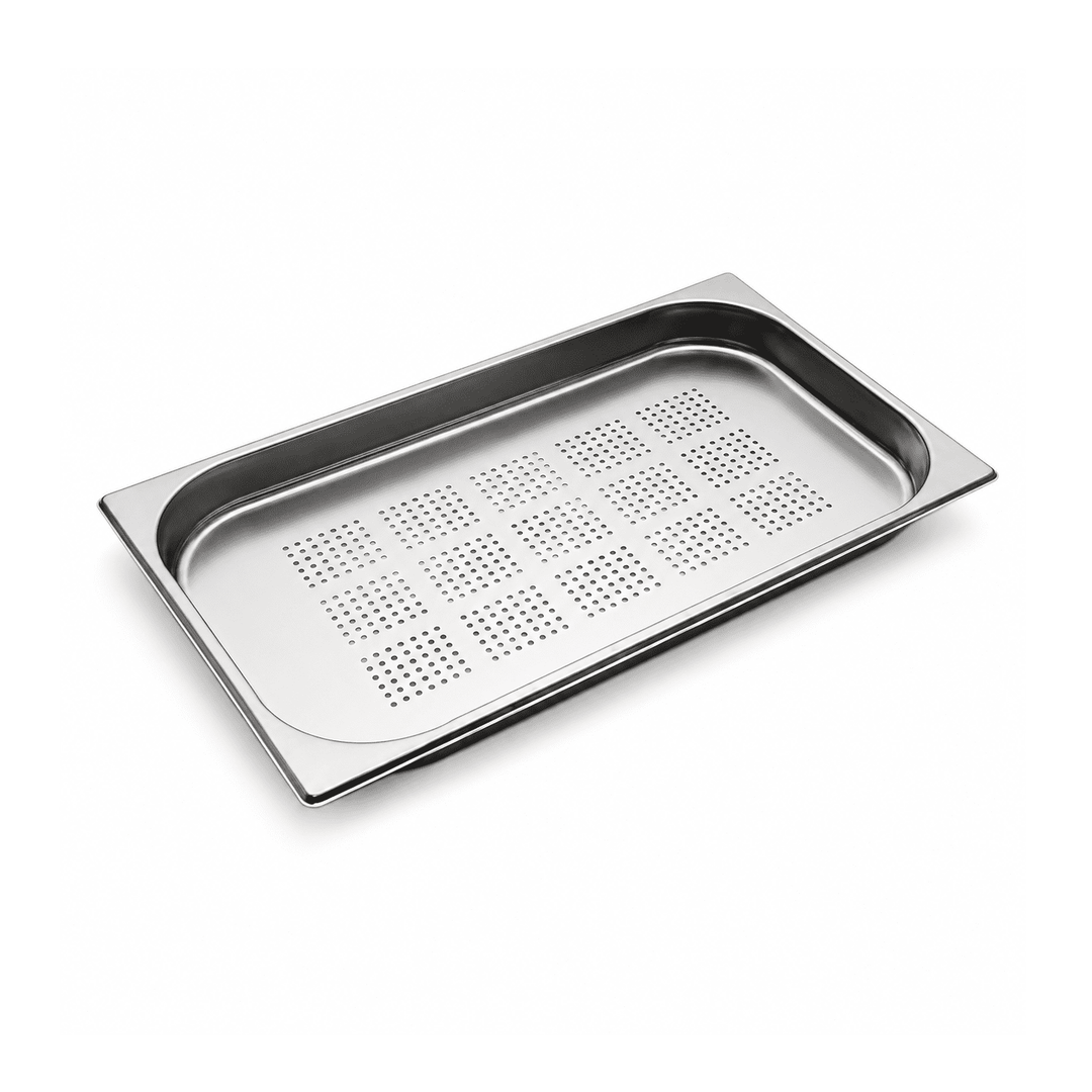 Stainless Steel Perforated Gastronorm Pan GN 1/3 Depth 40mm