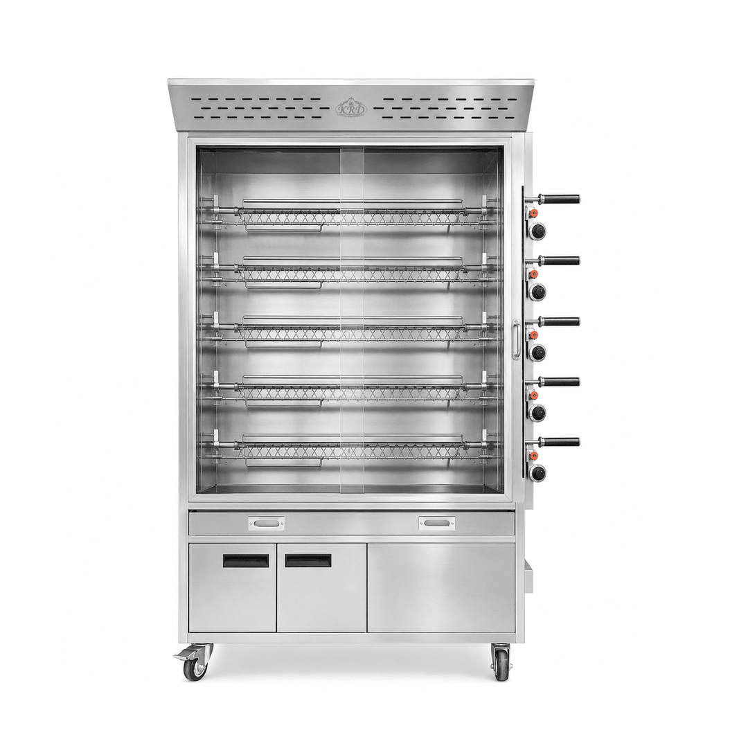 KRD Gas Chicken Rotisserie Cabinet 6 Burner 30 Chicken KY6BP