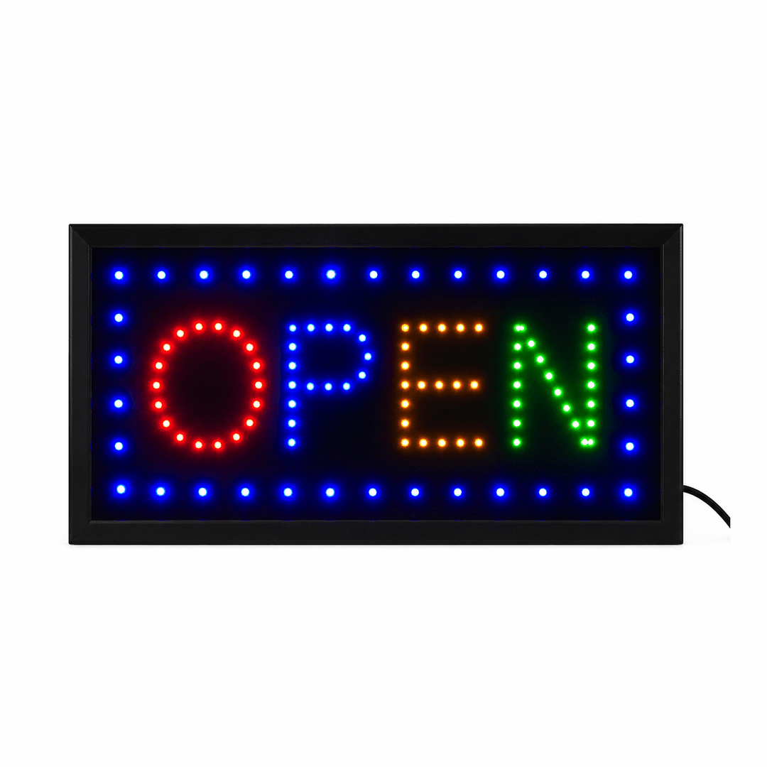 KRD LED OPEN Sign Flashing Shop Window Display TL-047