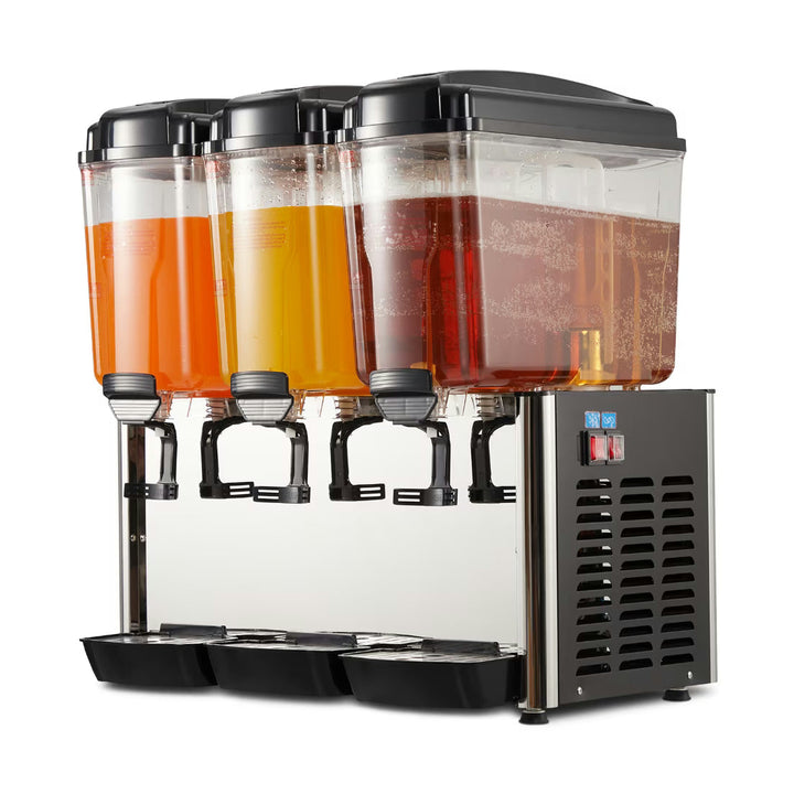 KRD 3 Tank Juice Dispenser 3 x 18L Cold Drinks Machine