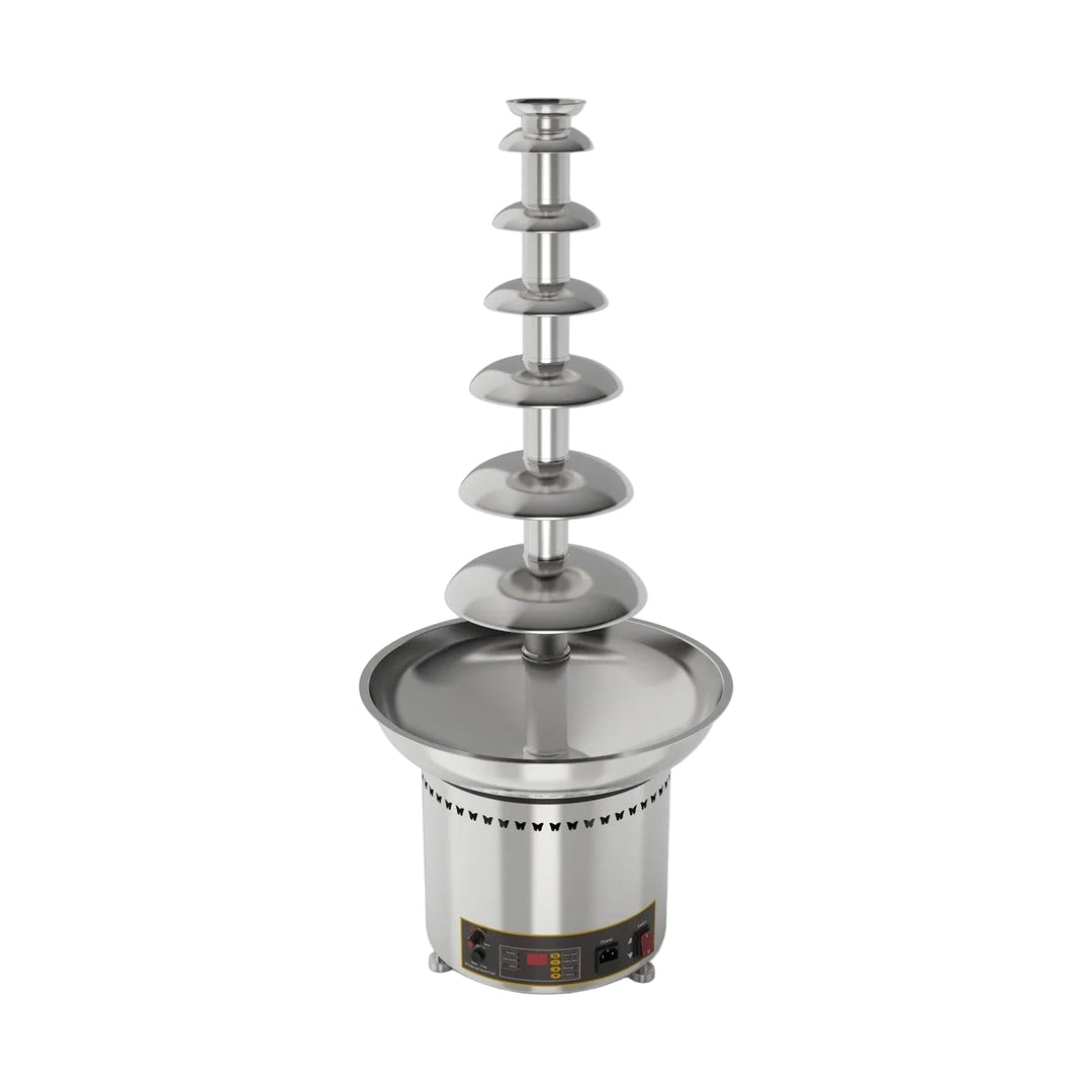 KRD Chocolate Fountain Waterfall 7 Levels with Hot Chocolate Fondue Pot 8kg KCF-7