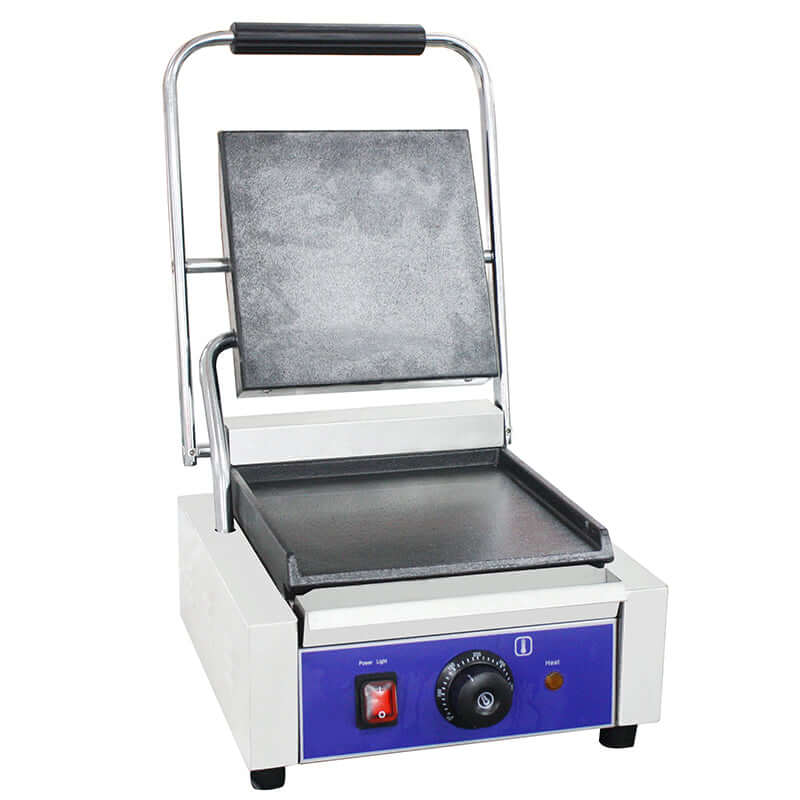 KRD Heavy Duty Panini Contact grill Single Smooth 1.8kw DG811