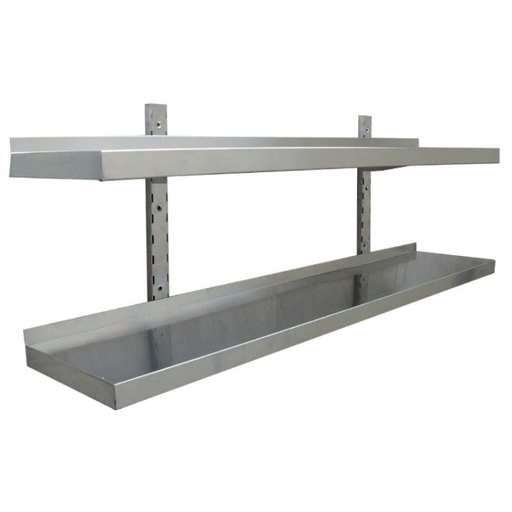 KRD Height Adjustable Wall shelf 2 levels 1000x300x700mm Stainless steel