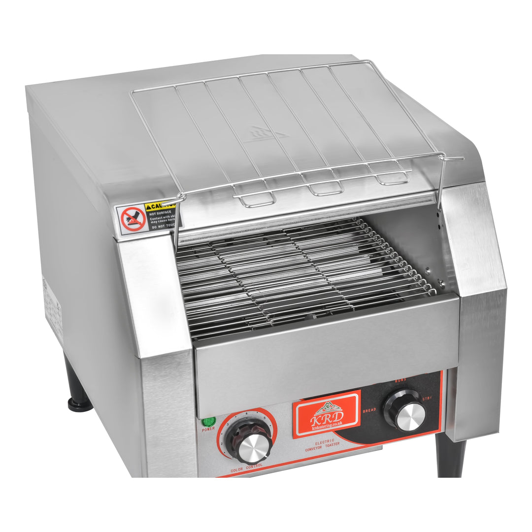 KRD Commercial Electric conveyor toaster 1940W KR-TT-300 stainless steel commercial kitchen equipment for catering.