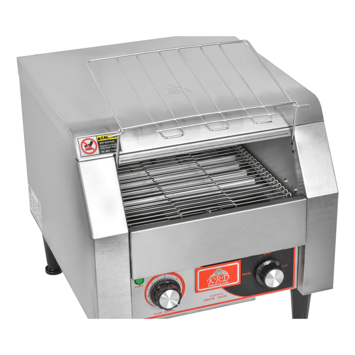 KRD Commercial Electric conveyor toaster 1940W KR-TT-300 stainless steel commercial kitchen equipment for catering.