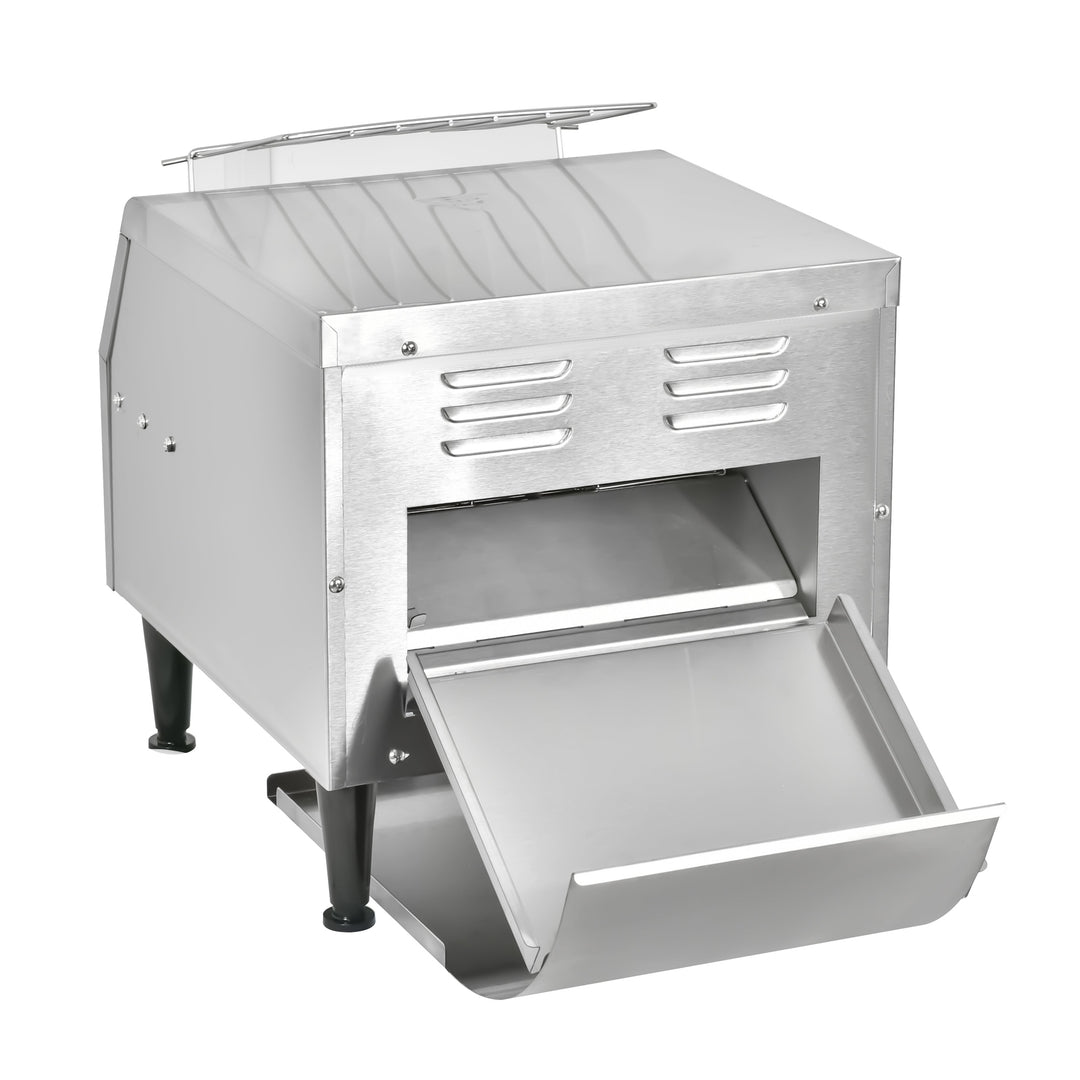 KRD Commercial Electric conveyor toaster 1940W KR-TT-300 with stainless steel construction, perfect for commercial catering equipment.