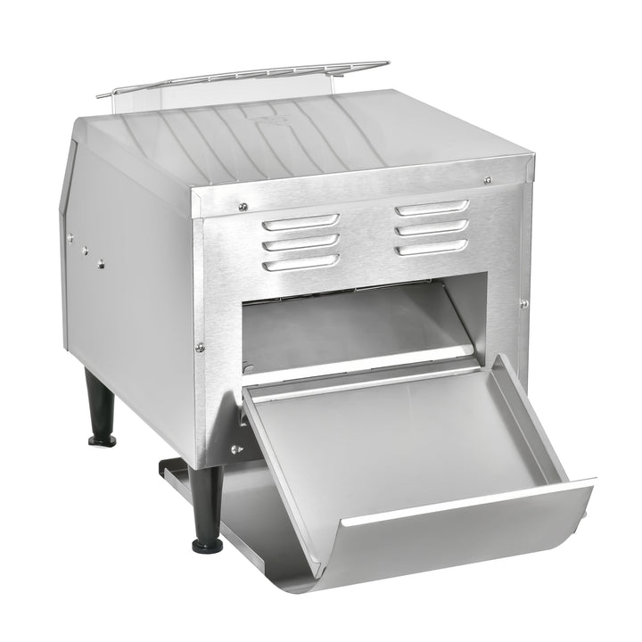 KRD Commercial Electric conveyor toaster 1940W KR-TT-300 with stainless steel construction, perfect for commercial catering equipment.