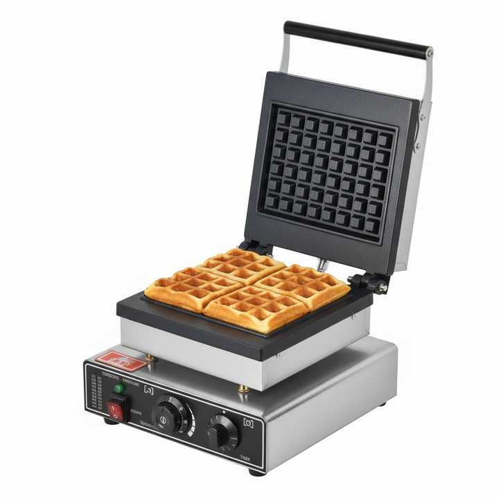 KRD Heavy Duty  Commercial Square 1-Plate Waffle Maker 1750W  KRW-1