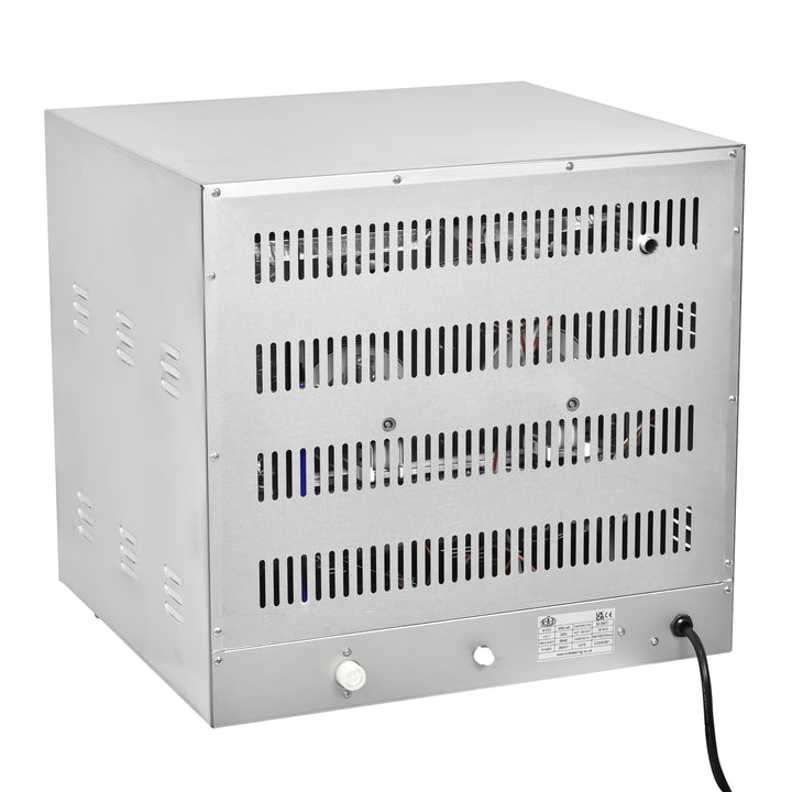 KRD Combi Steamer Electric Convection Oven 2600W KRO-4A back view showing stainless steel construction and ventilation.