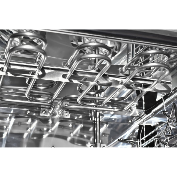 Interior view of stainless steel racks in KRD Combi Steamer Electric Convection Oven 2600W KRO-4A for efficient cooking.