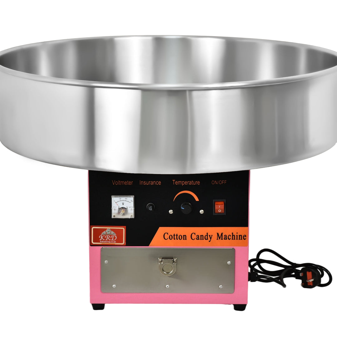 KRD Professional Electric candy floss machine 930W KR-CF-04E with stainless steel bowl for commercial catering.