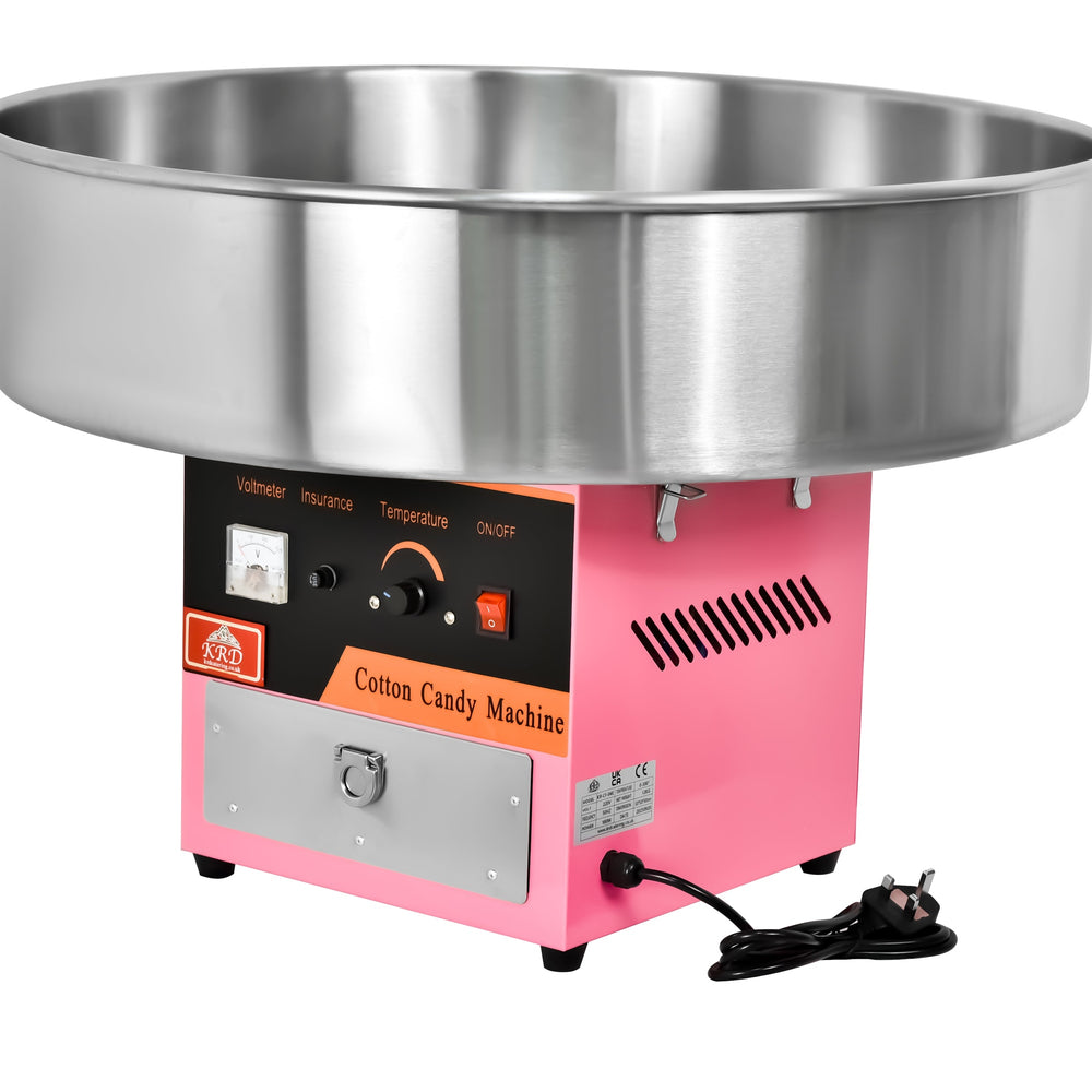 KRD Professional Electric candy floss machine 930W KR-CF-04E, stainless steel, commercial catering equipment, 520mm size.