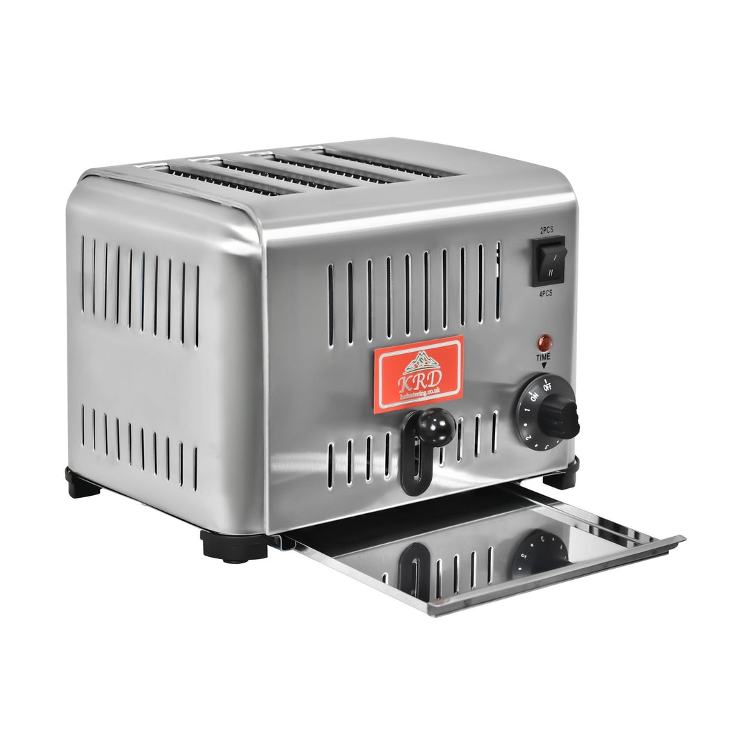KRD Commercial 4 Slice Toaster Electric stainless steel KR-4ATS