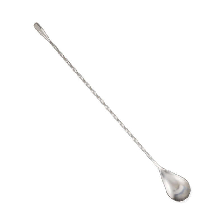 KRD Stainless Steel Wine Cocktail Mixing Twist Spoon Long Handle Drink Stirring Tool