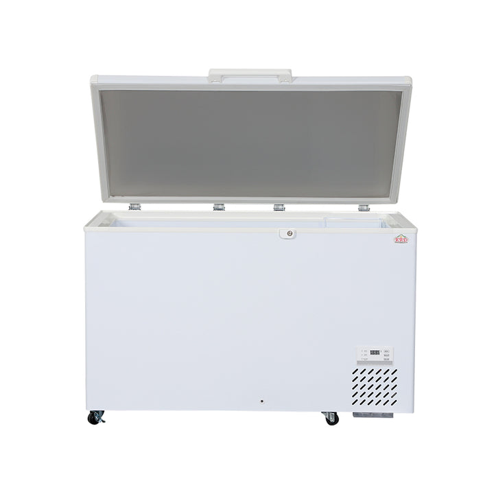 KRD Commercial Chest Freezer 357 Litres Solid Lid 1325x780x875mm White BD-40W359