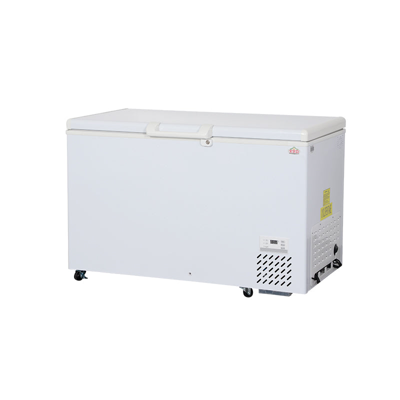 KRD Commercial Chest Freezer 357 Litres Solid Lid 1325x780x875mm White BD-40W359