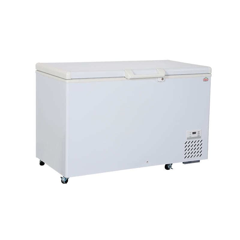 KRD Commercial Chest Freezer 357 Litres Solid Lid 1325x780x875mm White BD-40W359