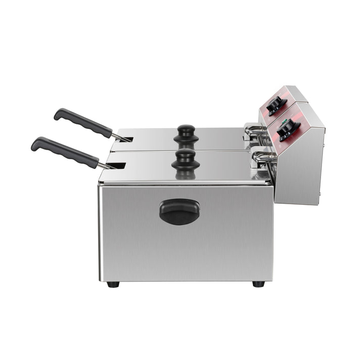 KRD Commercial Fryer Double Electric 2x11 litre 7kW Countertop EF11L2