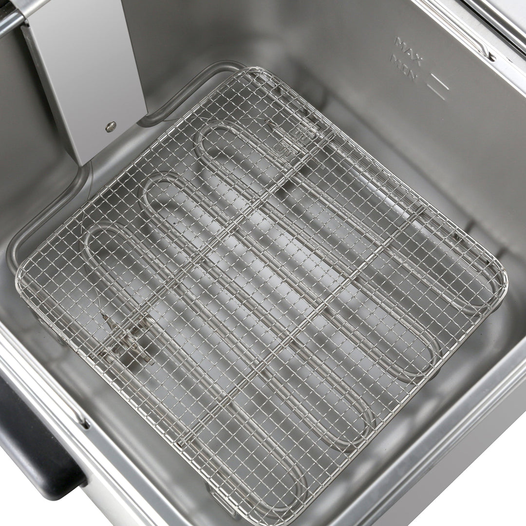 KRD Commercial Fryer Double Electric 2x 8 litre 6.5kW Countertop EF8L2