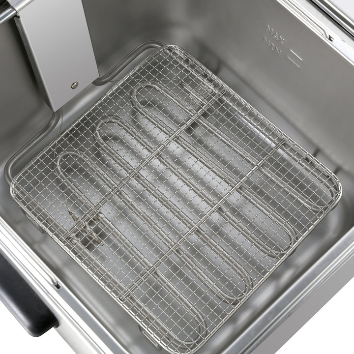 KRD Commercial Fryer Double Electric 2x 8 litre 6.5kW Countertop EF8L2