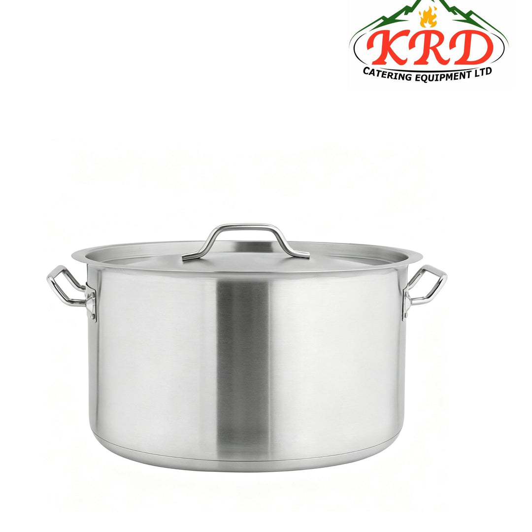 KRD Professional Stew pan/Stock pot with Lid Stainless steel 25 litres 34X22cm YD-FHD3422