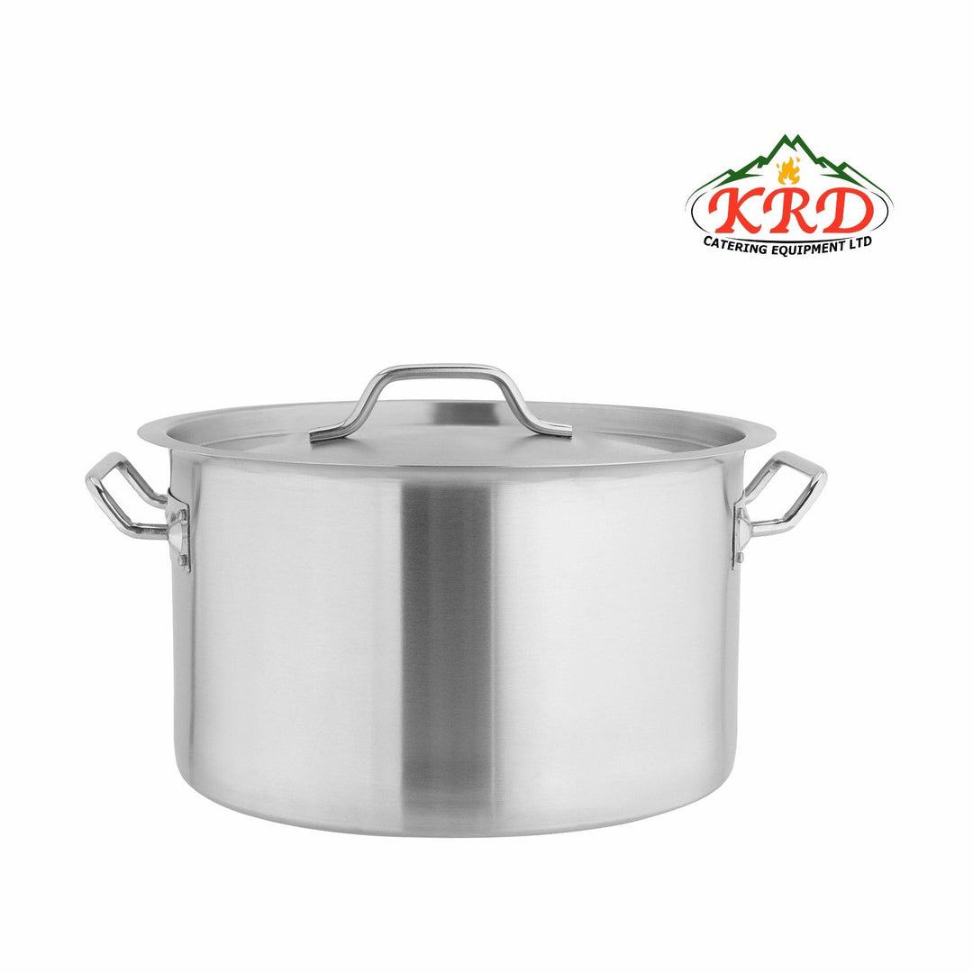 KRD Professional Stew pan/Stock pot with Lid Stainless steel 25 litres 38X24cm YD-FHD3824
