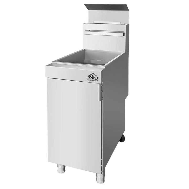 KRD Commercial Gas Fryer 18L Single Tank Twin Basket 18kW Natural Gas TH-FY90