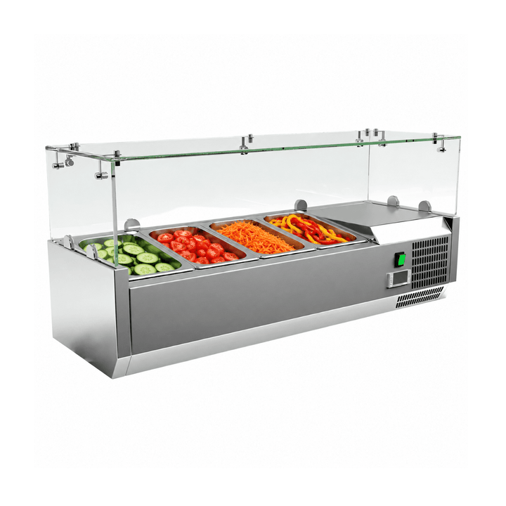 KRD Refrigerated Servery Prep Top 1000mm 4xGN1/4 Depth 330mm Salad bar VRX1033